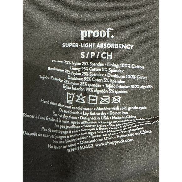Proof Hipster Panties High-Quality Super Light Absorbency Solid Black W S NWOT - Picture 7 of 7